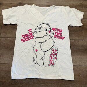 Care Bear 90’s Vintage I Only Sleep With The Best‎ T-shirt Nightshirt Womens  M